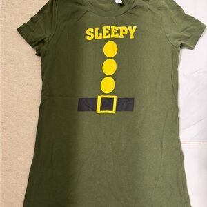 Green Sleepy Graphic T-Shirt